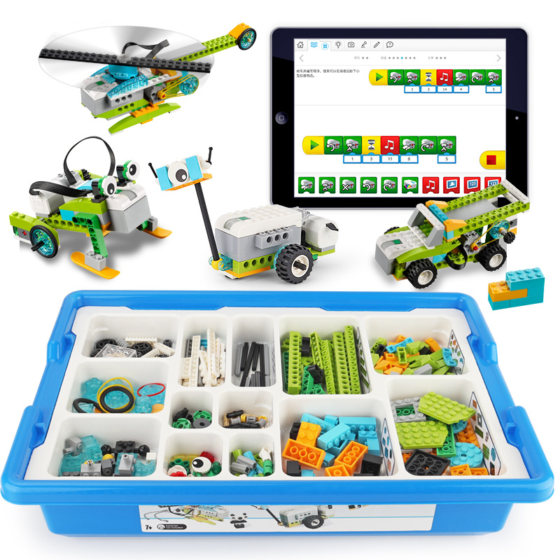 Coding Robot Toy - Building Blocks Technical Parts Compatible 45300