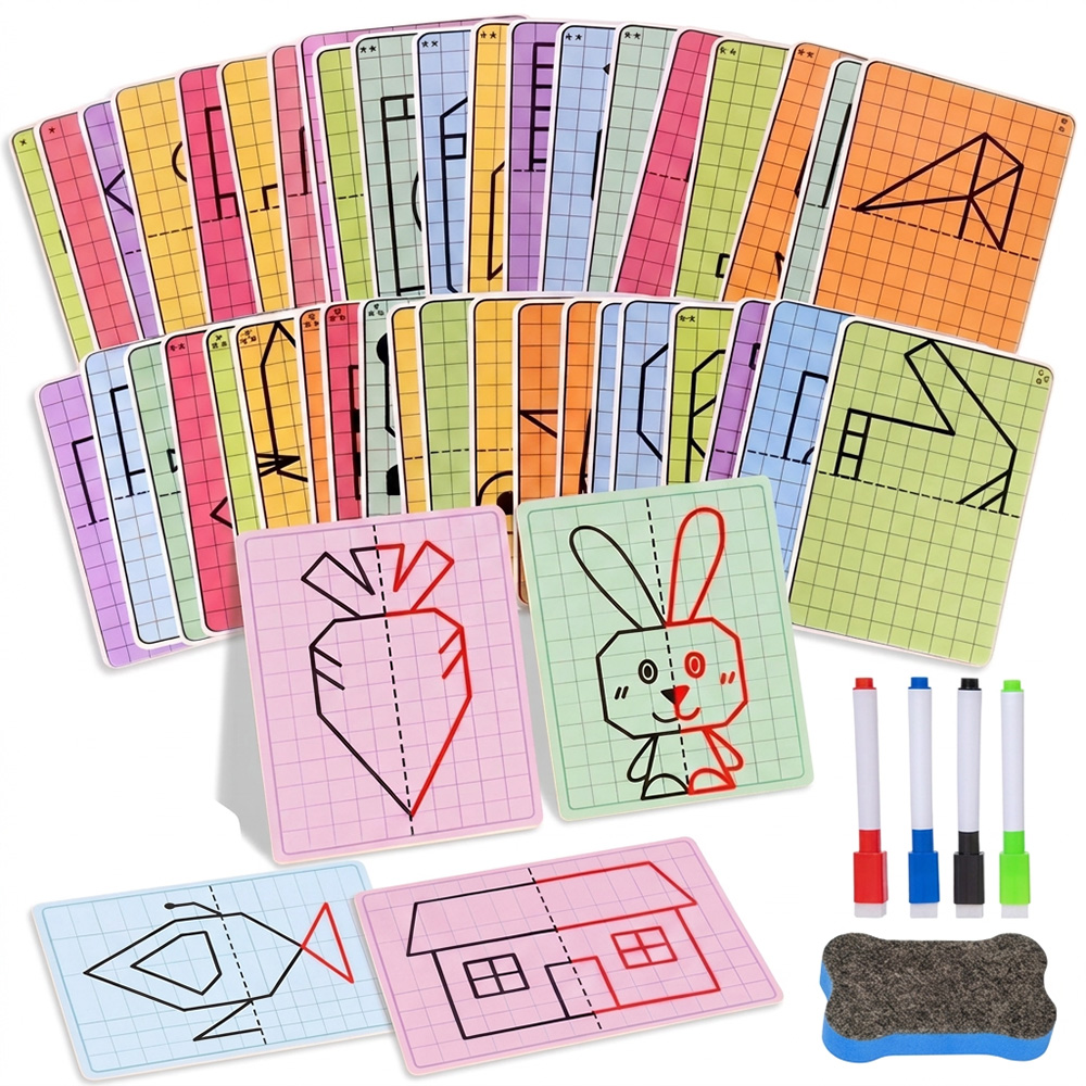 Kids Education Laptop - Kids Checkered Symmetrical Painting Toy 30