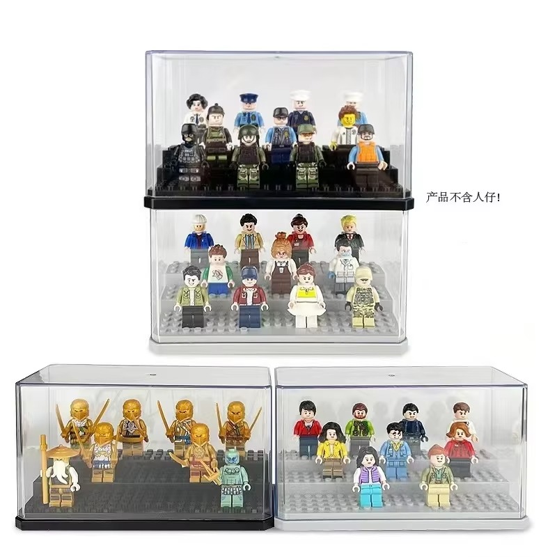 Kids Education Product - Acrylic Minifigures Display Case, Stackable and