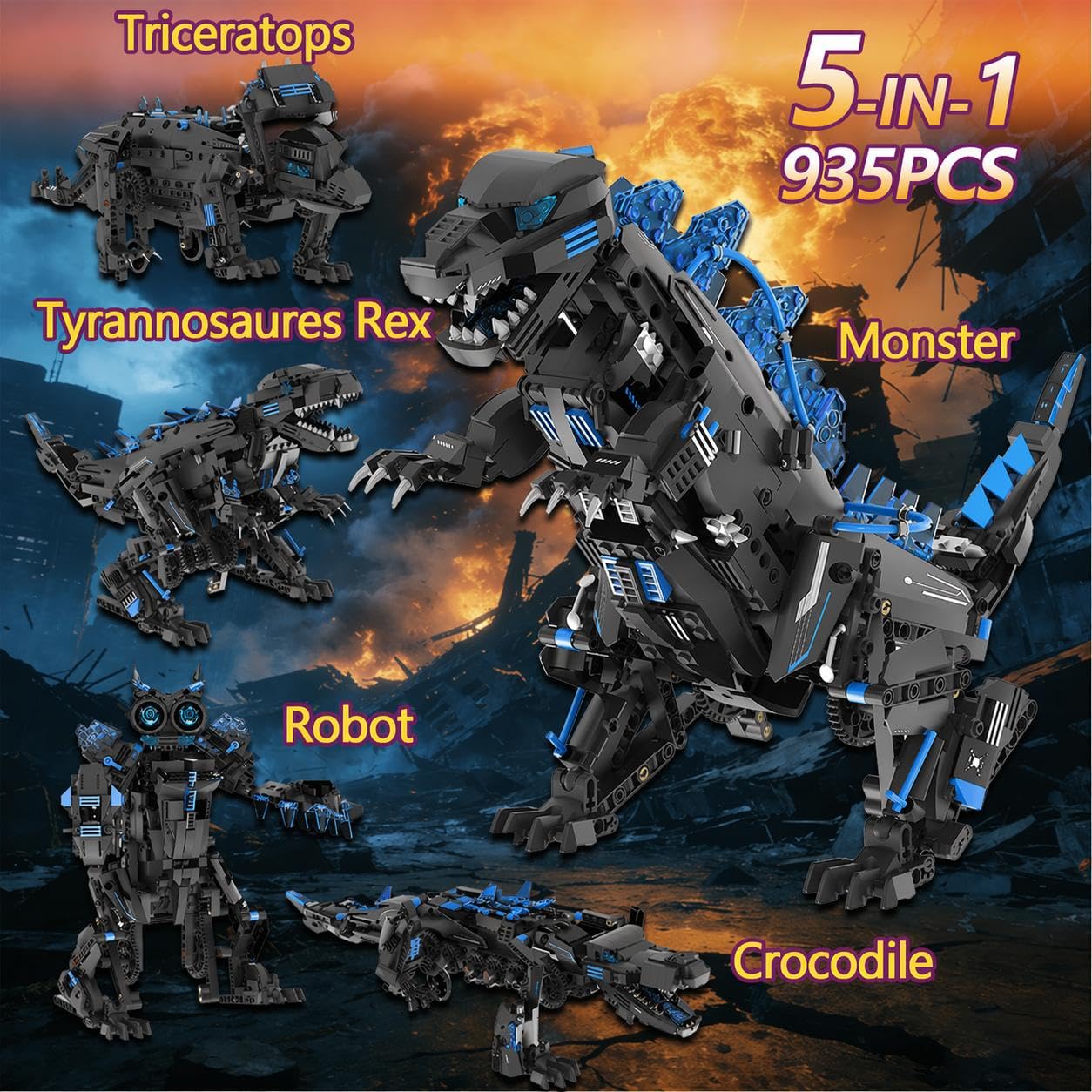 5-in-1 Transformable STEM Robo - Coding Robot Toy review and price