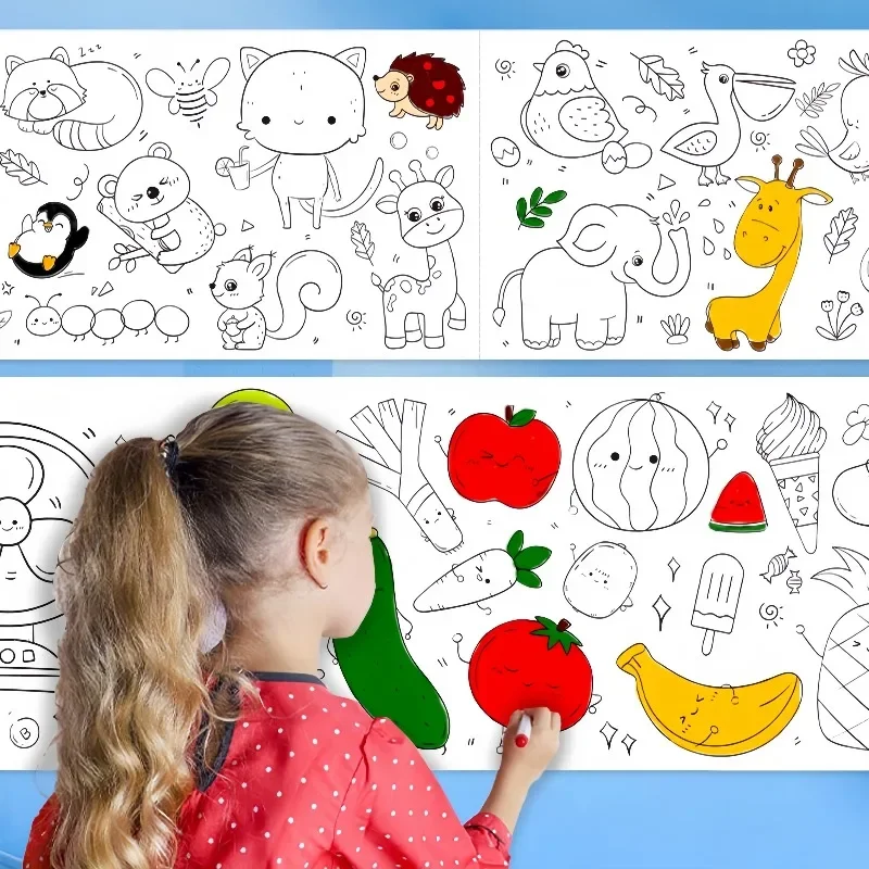 Kids Coloring Paper Roll Stick - Kids Education Laptop review and price