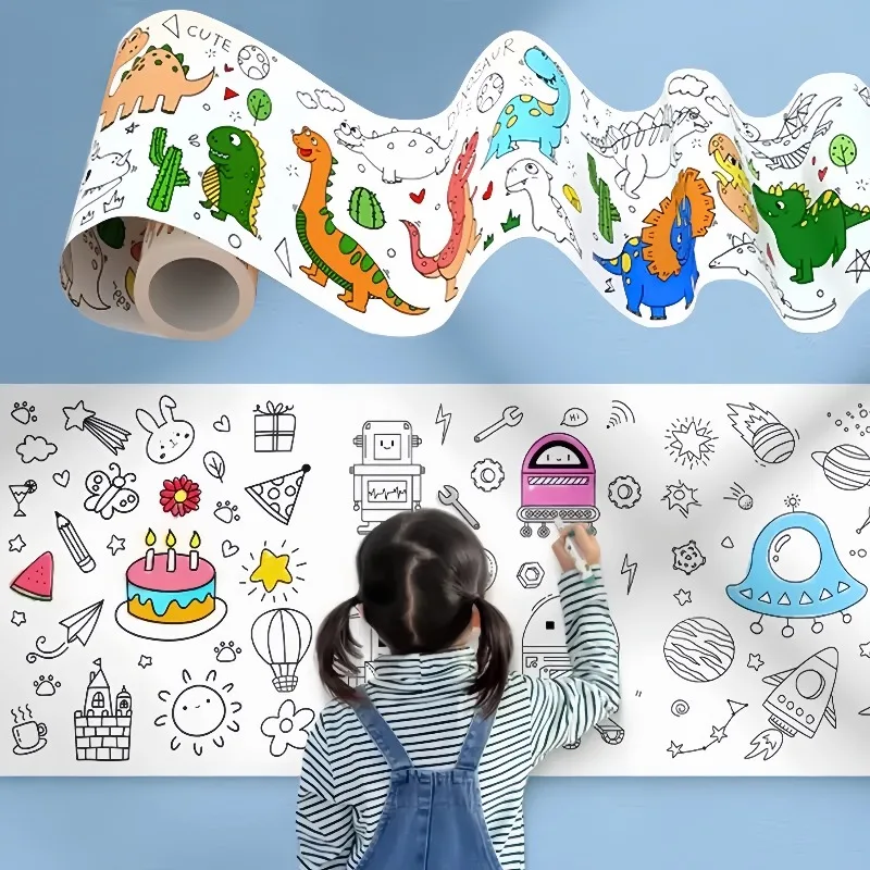 Kids Coloring Paper Roll Stick - Kids Education Laptop review and price