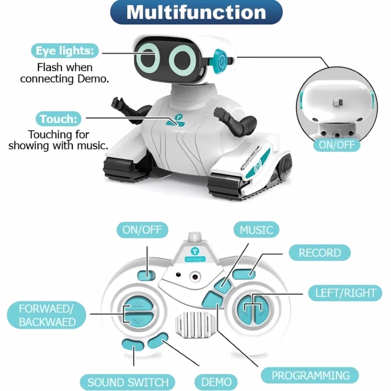 Smart RC Robot Voice Control D - Coding Robot Toy review and price