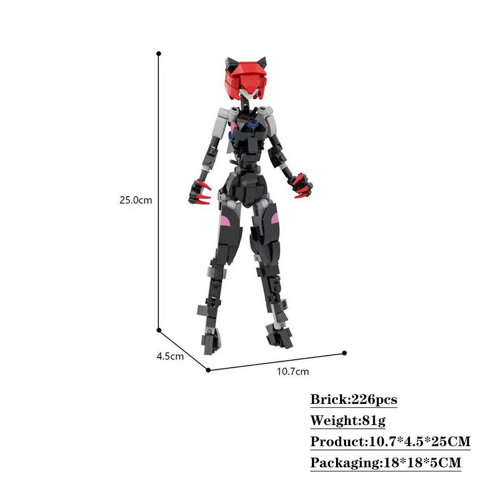 MOC Cat Female Robot Model Sma - Coding Robot Toy review and price