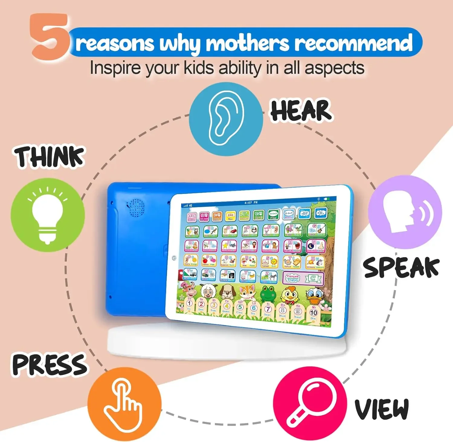 French English Bilingual Learn - Kids Education Laptop review and price