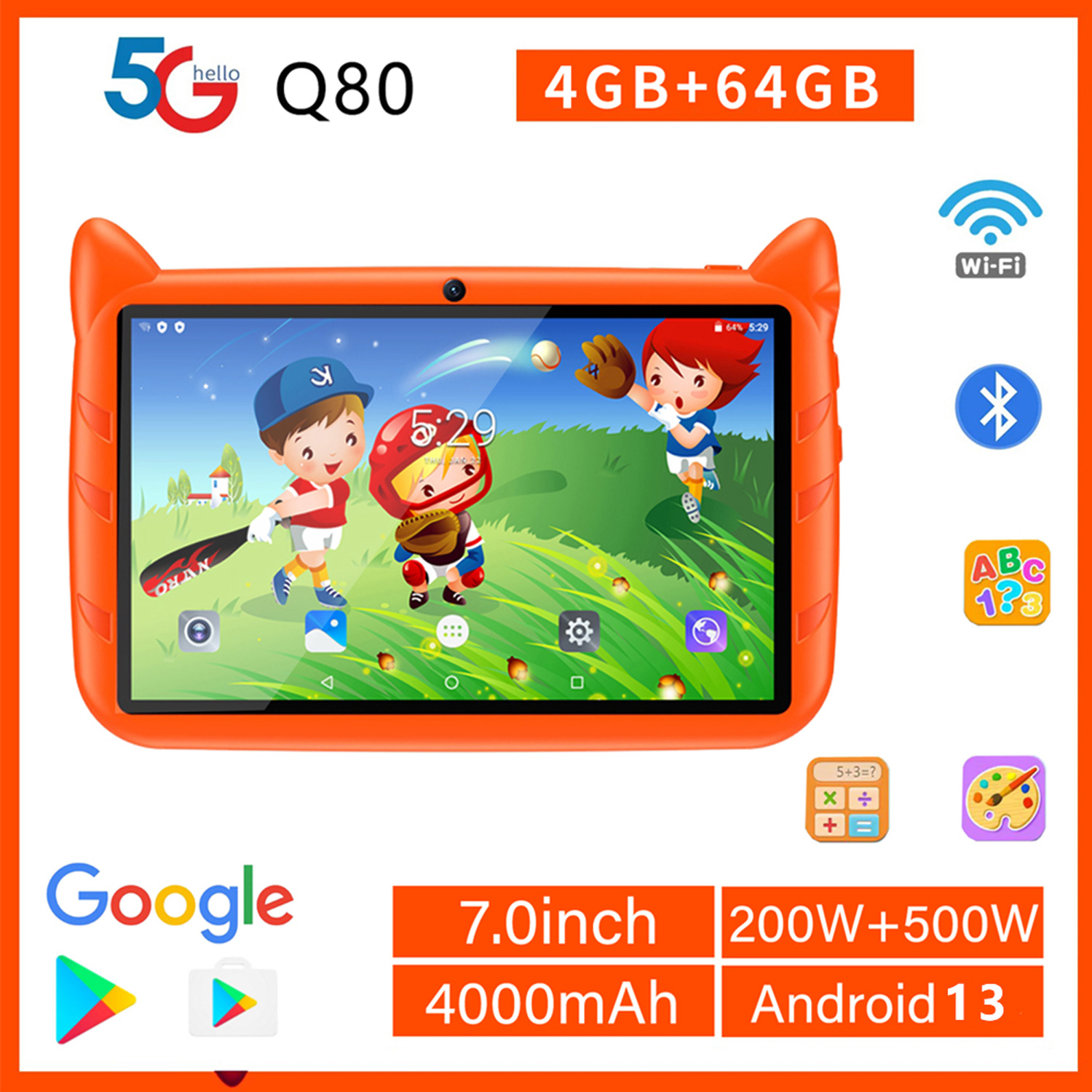 New 5G WiFi Kids Tablet 7 Inch - Kids Education Tablets review and price