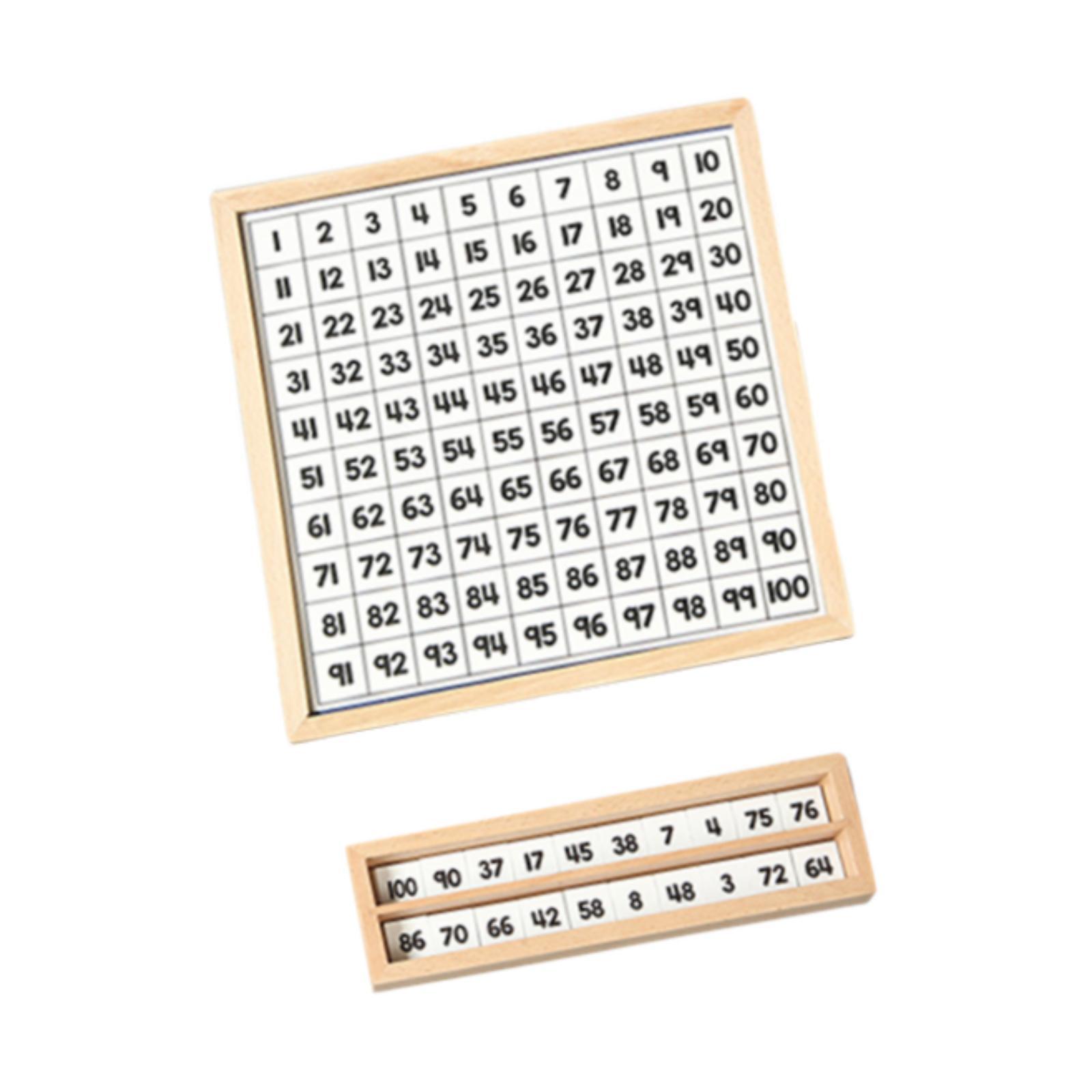 Wooden 1-100 Number Board Deve - Kids Education Table review and price