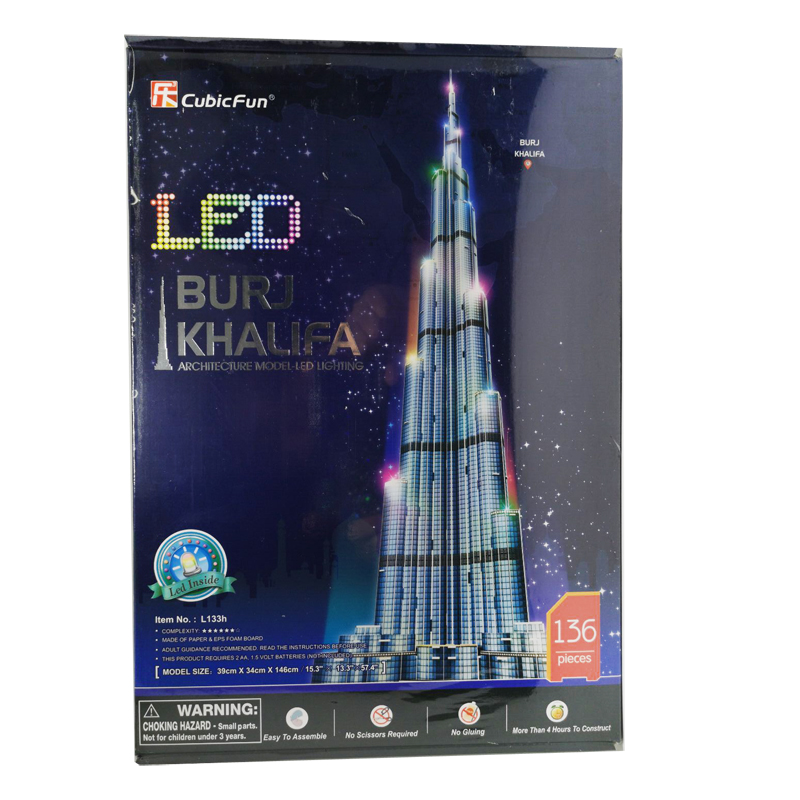 3d Puzzles 1.5m Dubai Burj Kha - Kids Education In Dubai review and price