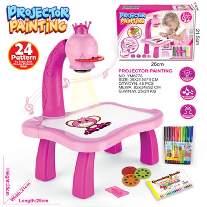 Children LED  Projector Art  D - Kids Education Table review and price