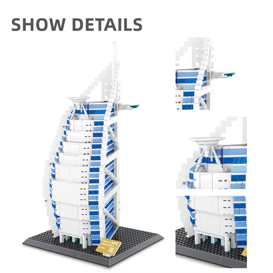 1306pcs Burjal Arab Hotel Duba - Kids Education In Dubai review and price