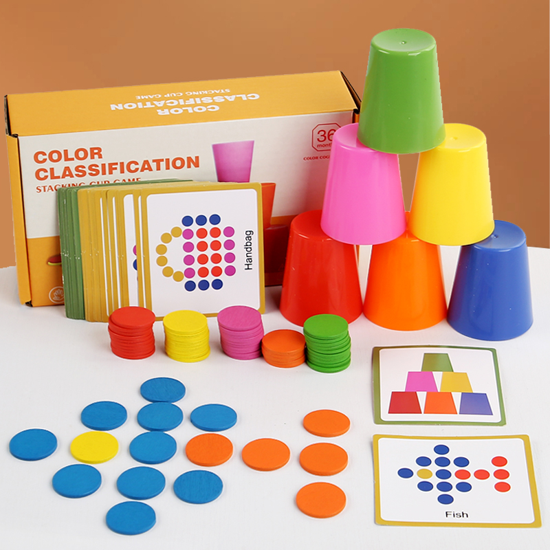 Children's Stacked Cup Game Fu - Kids Education Table review and price