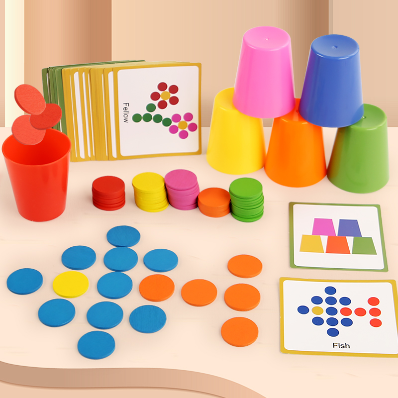 Children's Stacked Cup Game Fu - Kids Education Table review and price