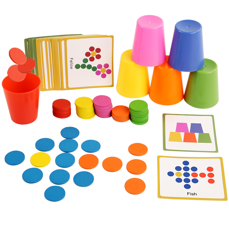 Children's Stacked Cup Game Fu - Kids Education Table review and price