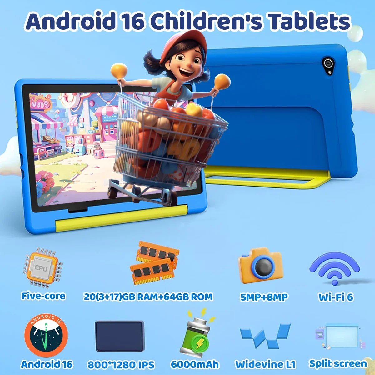 Newest Kid Tablet Android16 Ta - Kids Education Tablets review and price