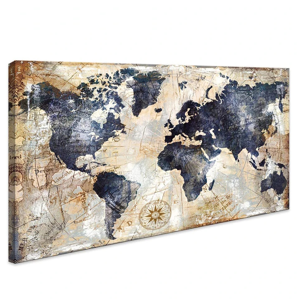 5D Diy Diamond painting World  - Puzzle Map World review and price